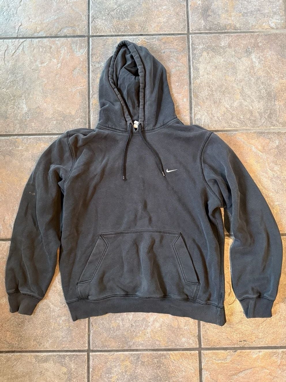 Nike Faded Black Mini Swoosh Hoodie Size Large 2