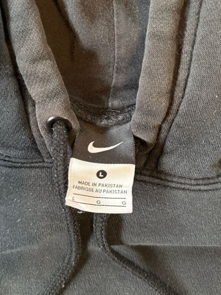 Nike Faded Black Mini Swoosh Hoodie Size Large 5