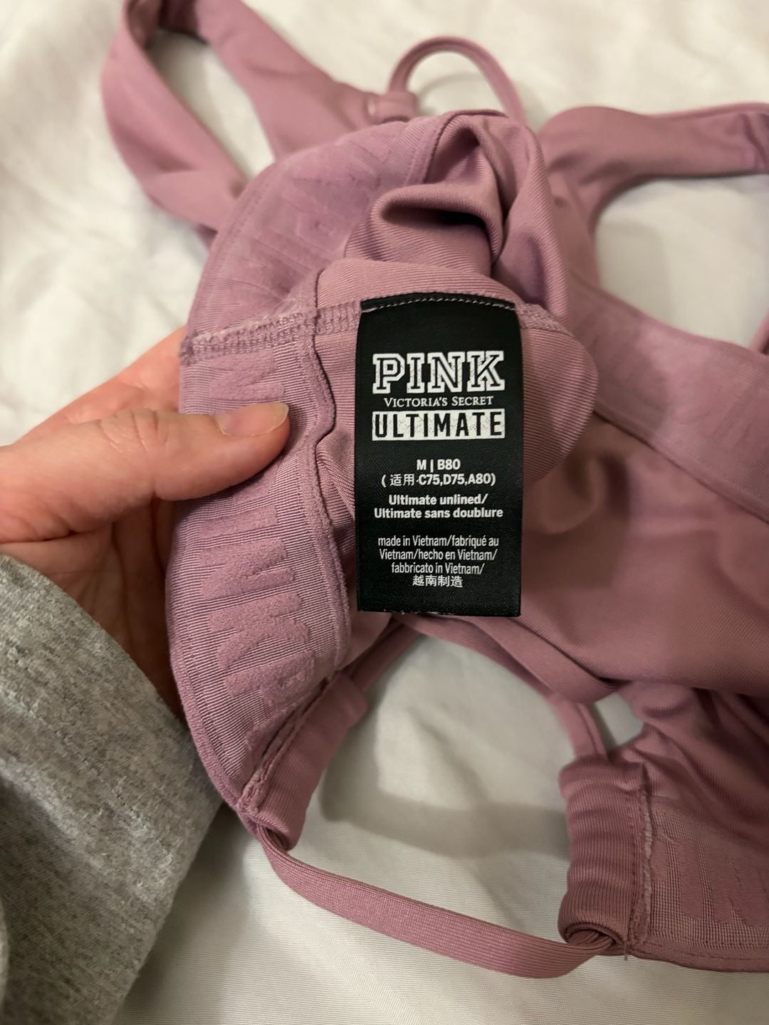 PINK VS Ultimate Unlined Lace-Up Back Sports Bra 4