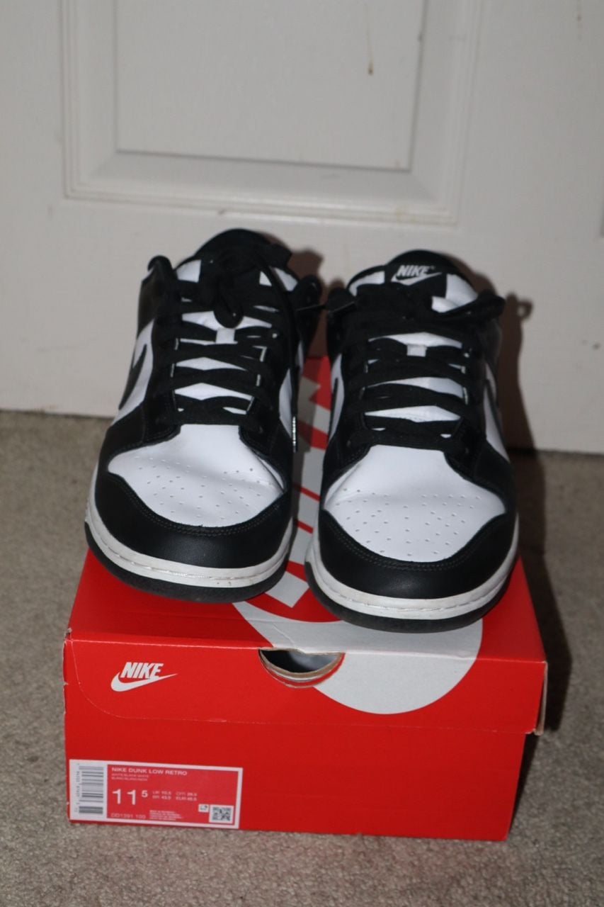 Nike Dunk Low Retro Panda Black White DD1391-100 Size 11.5 1