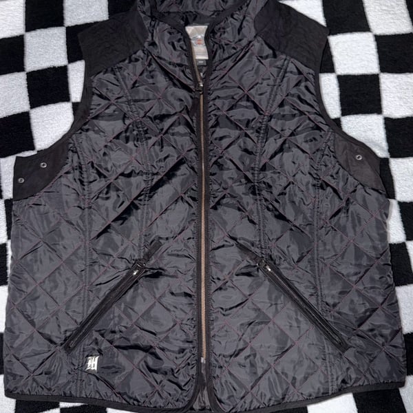 Harley-Davidson Genuine MotorClothes Women's Quilted Vest with Lace-Up Back 2W