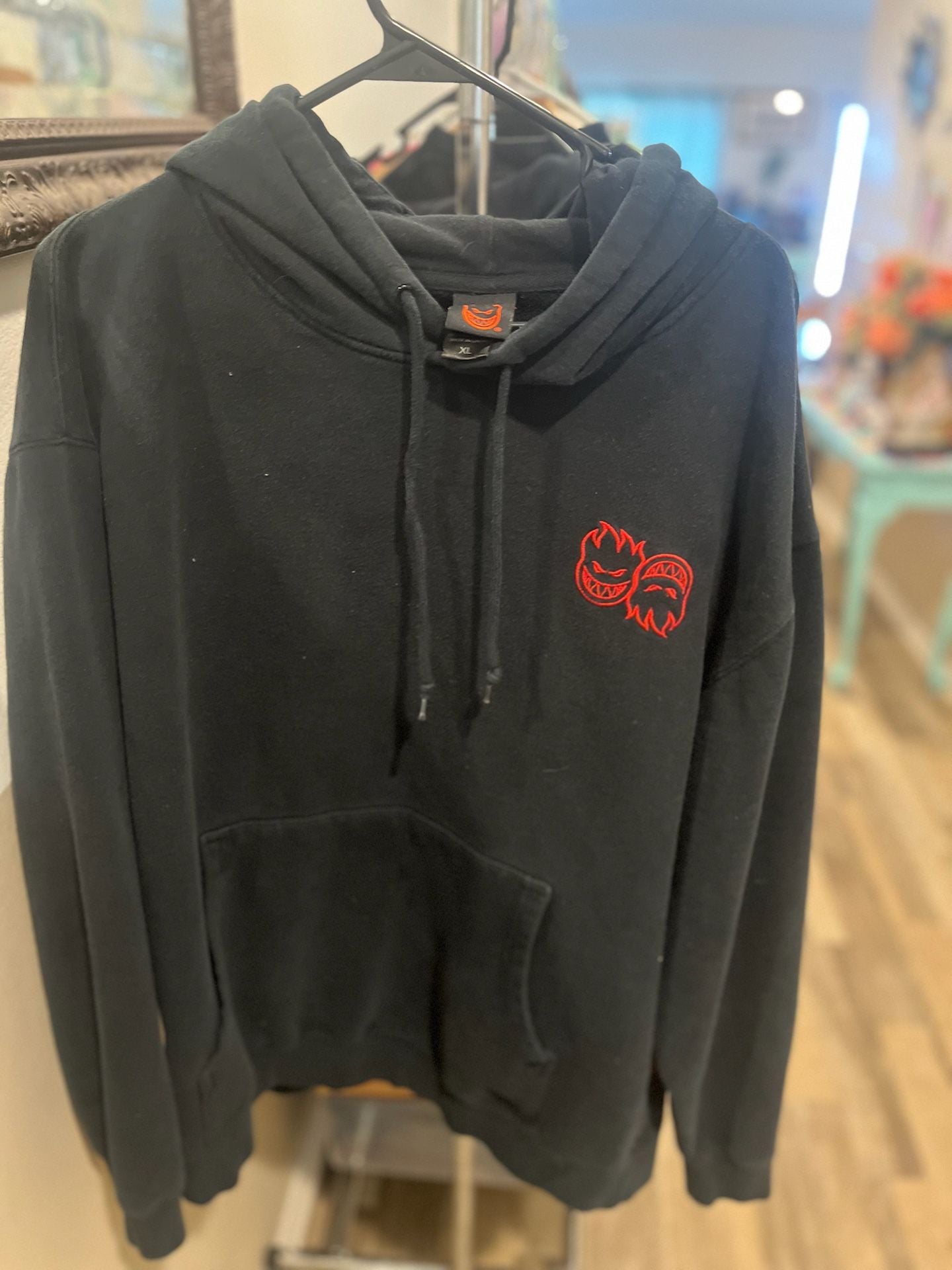 Spitfire Eternal Repeat Embroidered Black Hoodie 2