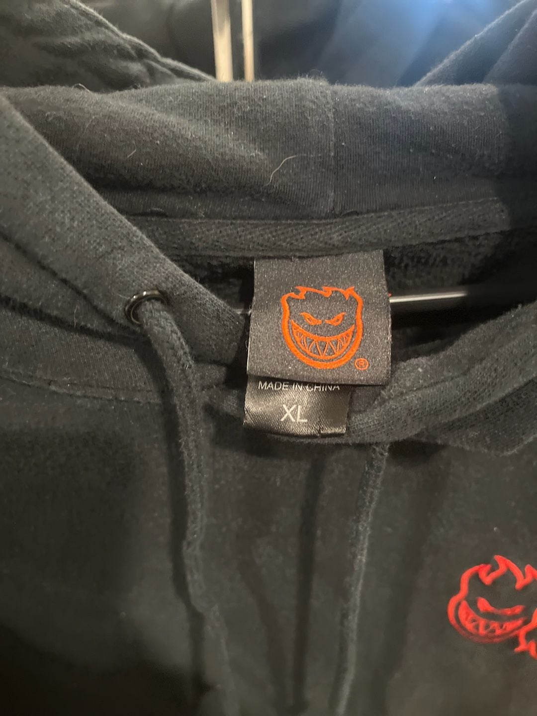 Spitfire Eternal Repeat Embroidered Black Hoodie 3