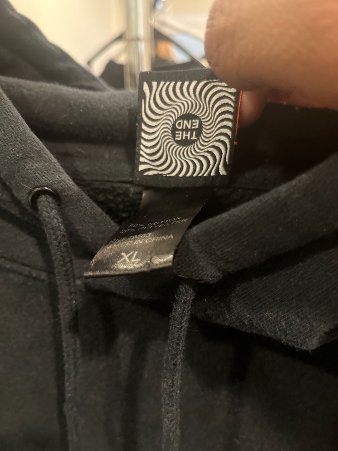 Spitfire Eternal Repeat Embroidered Black Hoodie 4