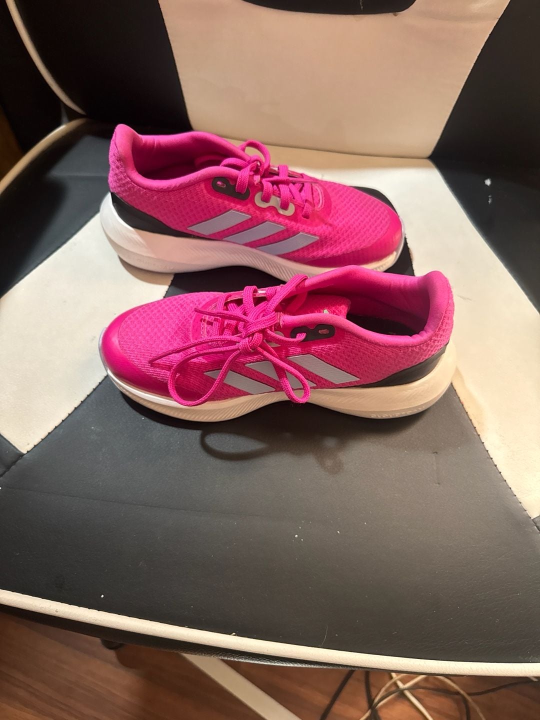 Runfalcon 3 Lace Shoes, Pink - Supportive Stride - Girls Size 1 6