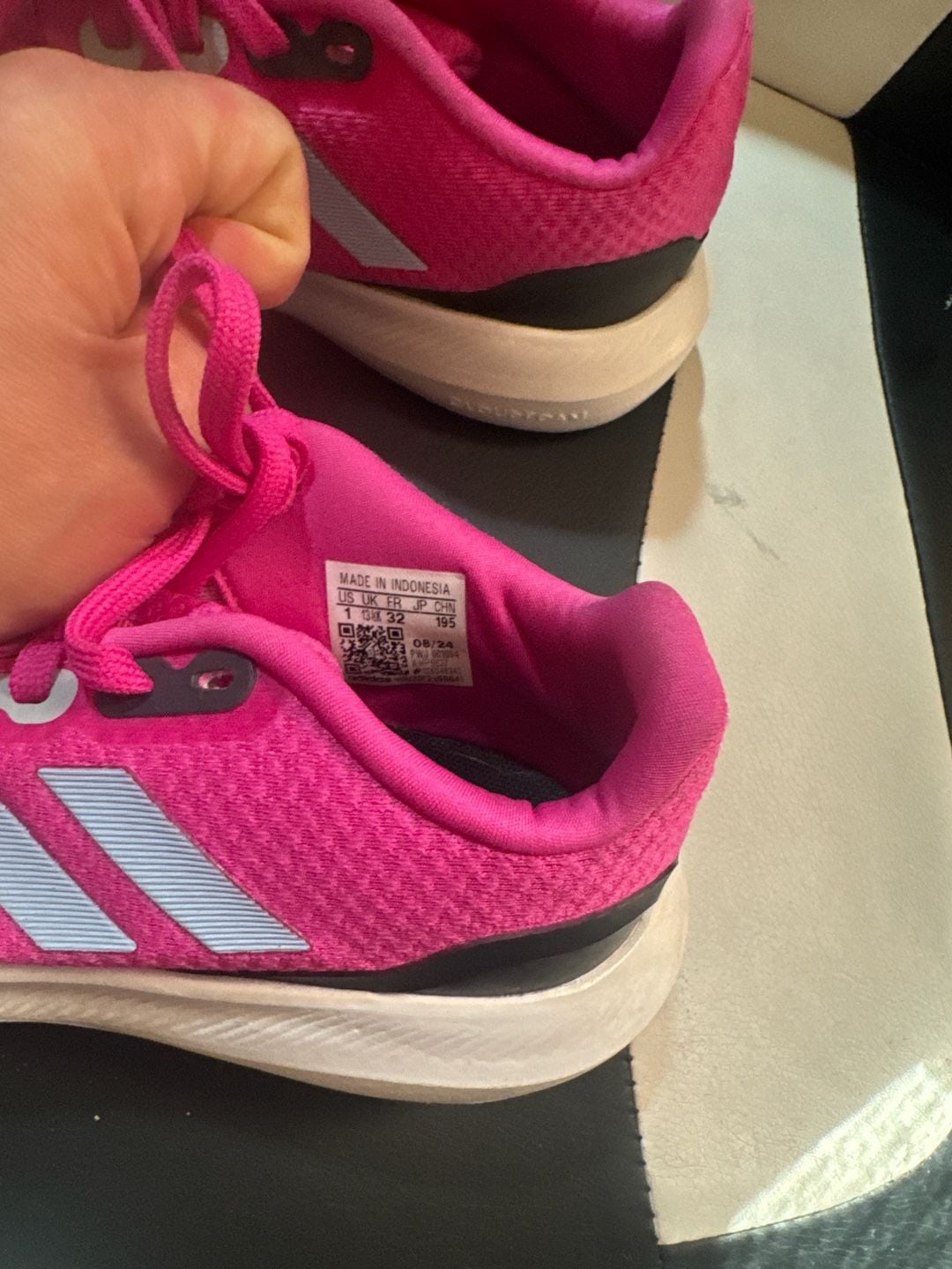 Runfalcon 3 Lace Shoes, Pink - Supportive Stride - Girls Size 1 8