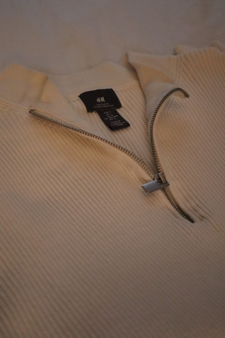 Men's Navy blue Slim Fit Sweater 1