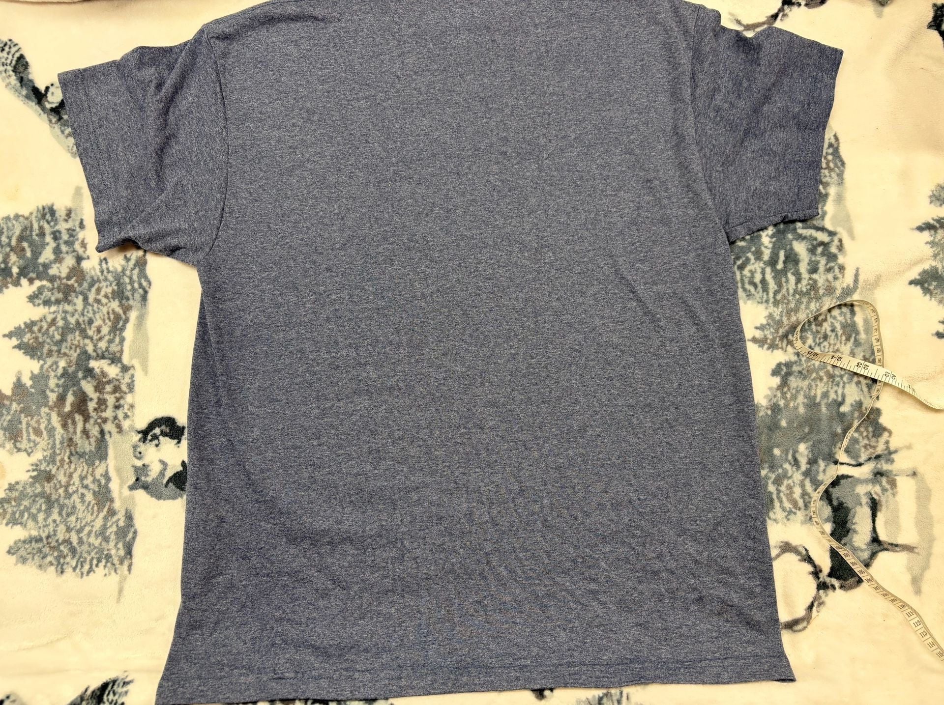 New England Patriots NFL Team Apparel Men's Large Heather Blue Graphic T-Shirt 7