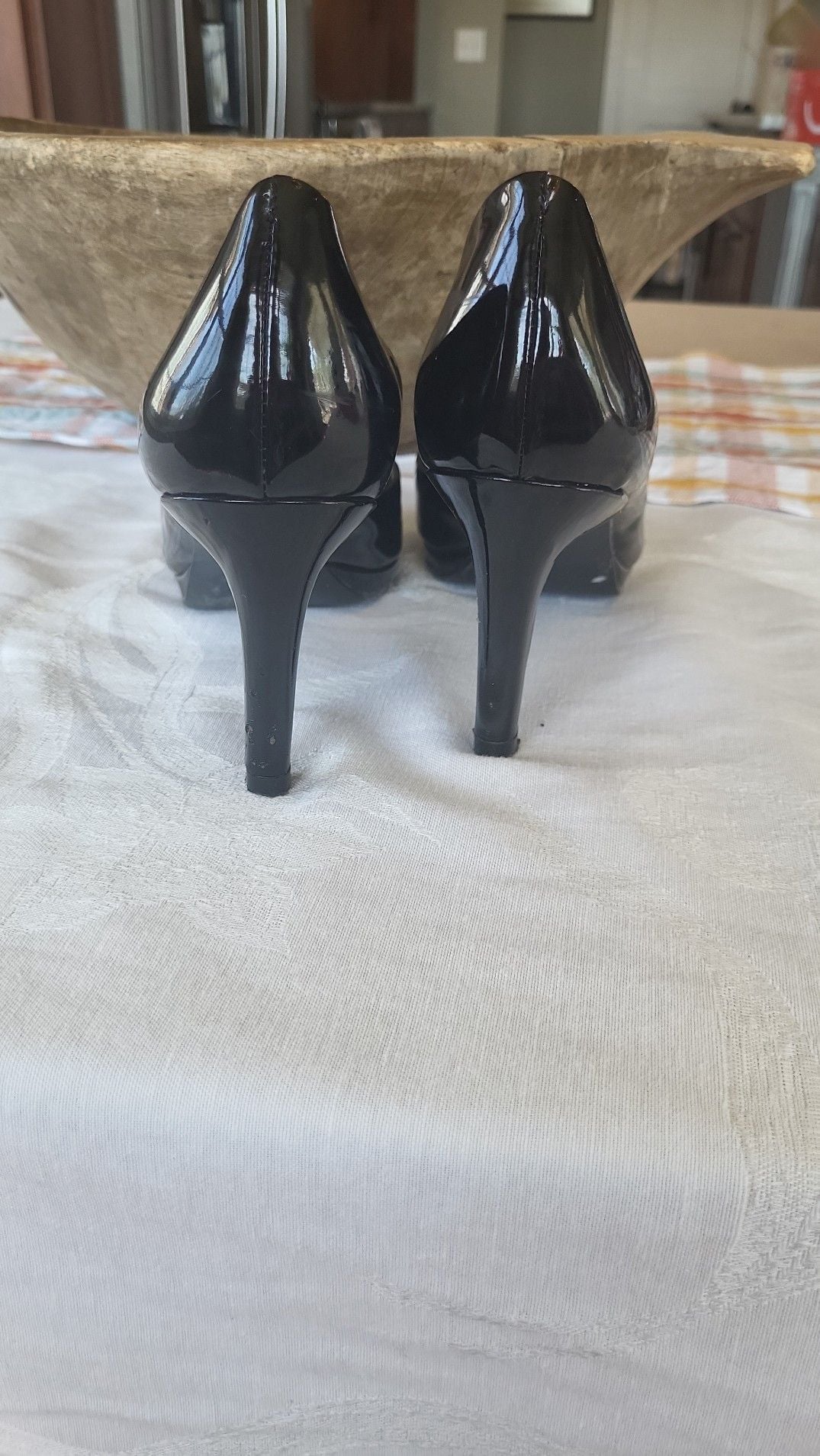 Bandolino Black Patent Leather D'Orsay Pumps Size 7.5M 4