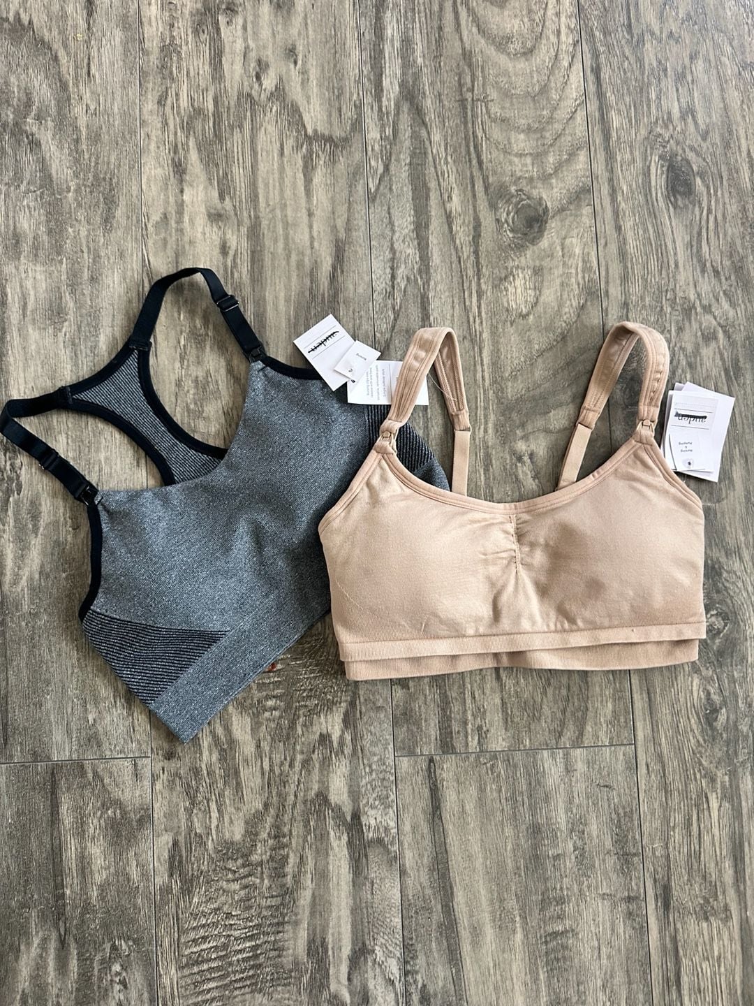 Bundle: Auden Seamless Nursing & Hands-Free Pumping Bra and Seamless Racerback Nursing Bras 1