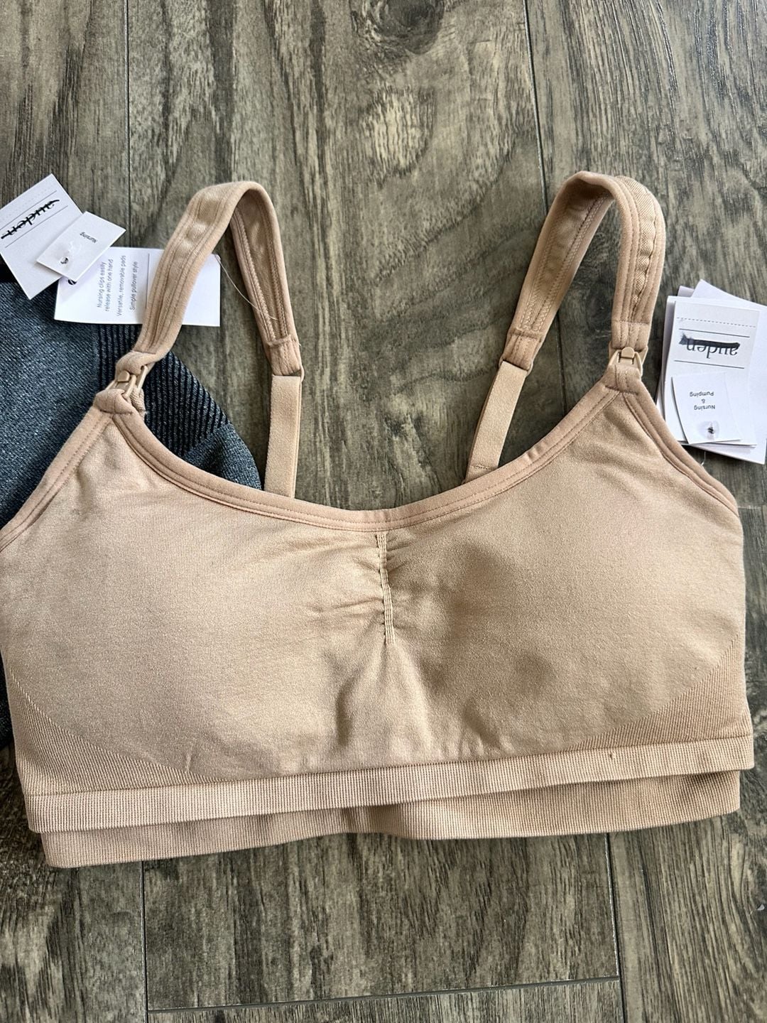 Bundle: Auden Seamless Nursing & Hands-Free Pumping Bra and Seamless Racerback Nursing Bras 3