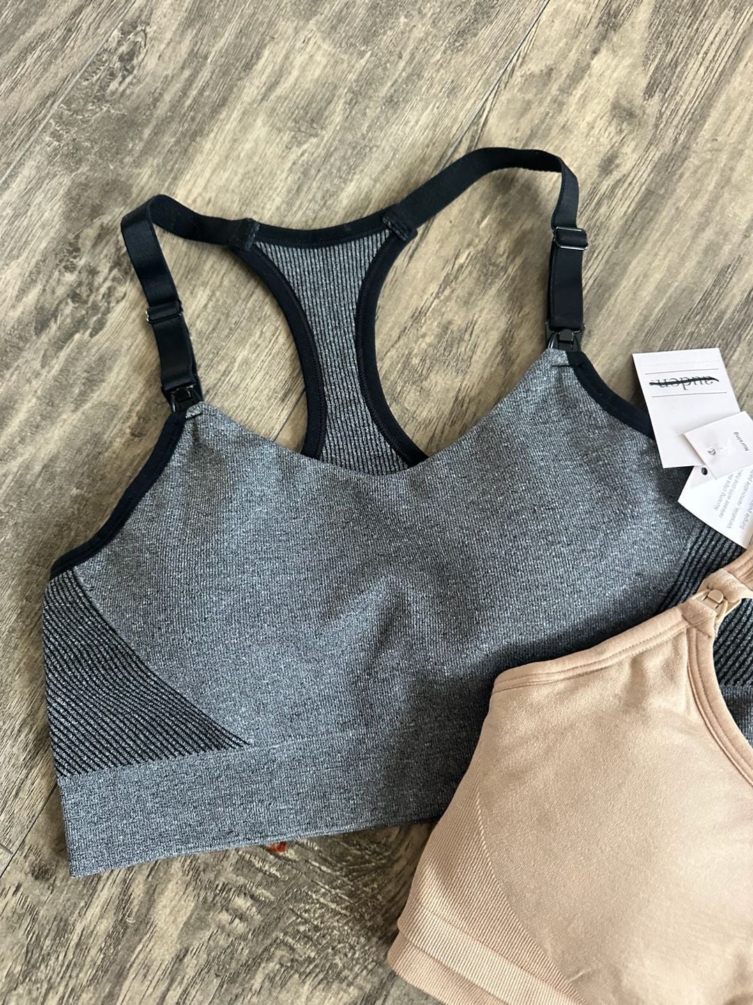 Bundle: Auden Seamless Nursing & Hands-Free Pumping Bra and Seamless Racerback Nursing Bras 4