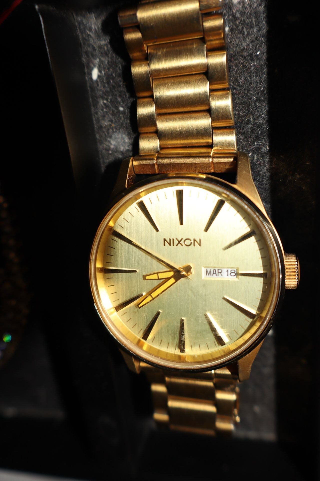 Nixon Sentry SS All Gold Stainless Steel Men's Watch A356 1