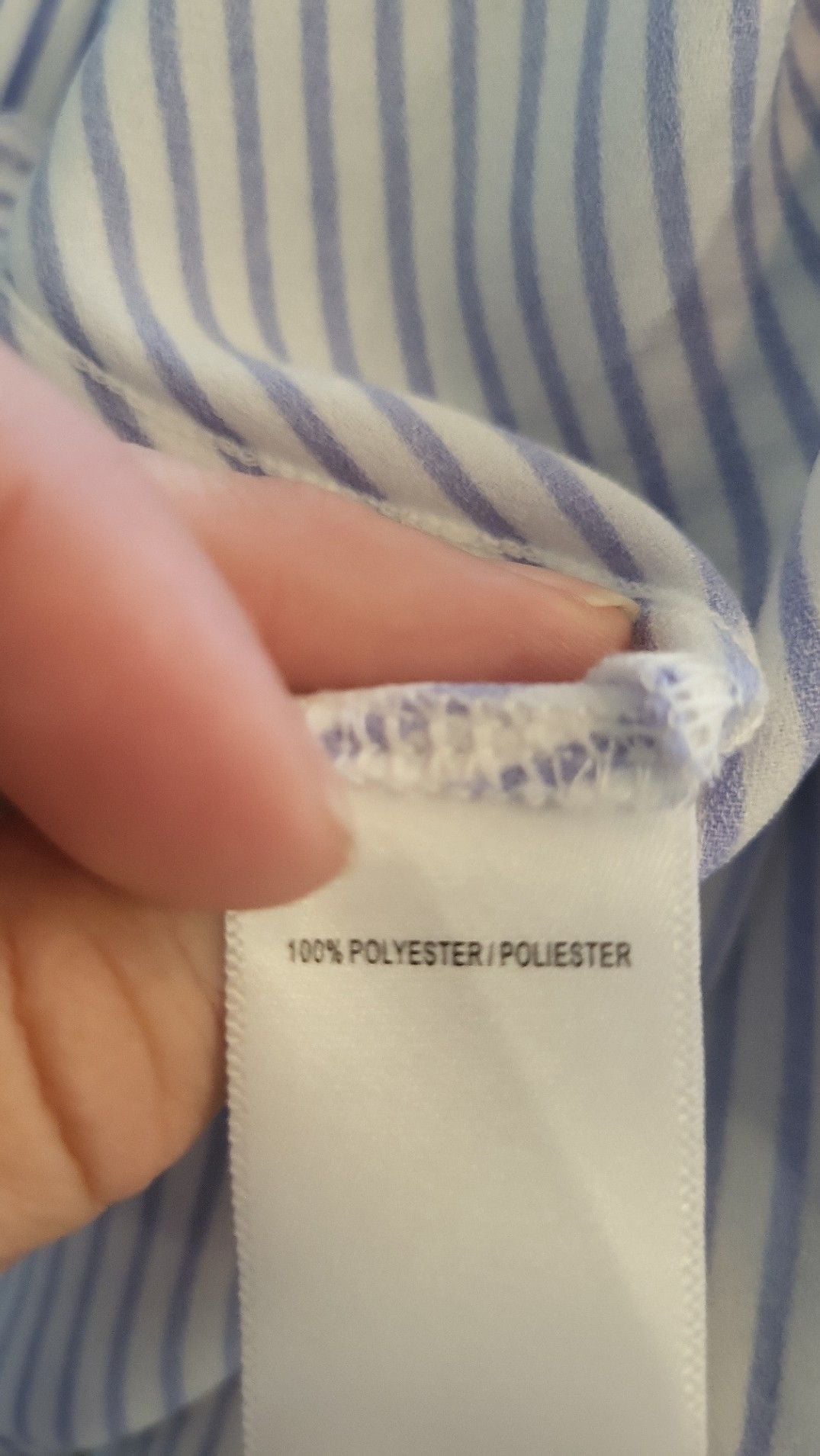 DN Design Blue and White Nautical Striped Ruffle Neck A-Line Midi Dress with Sash, size 6 6