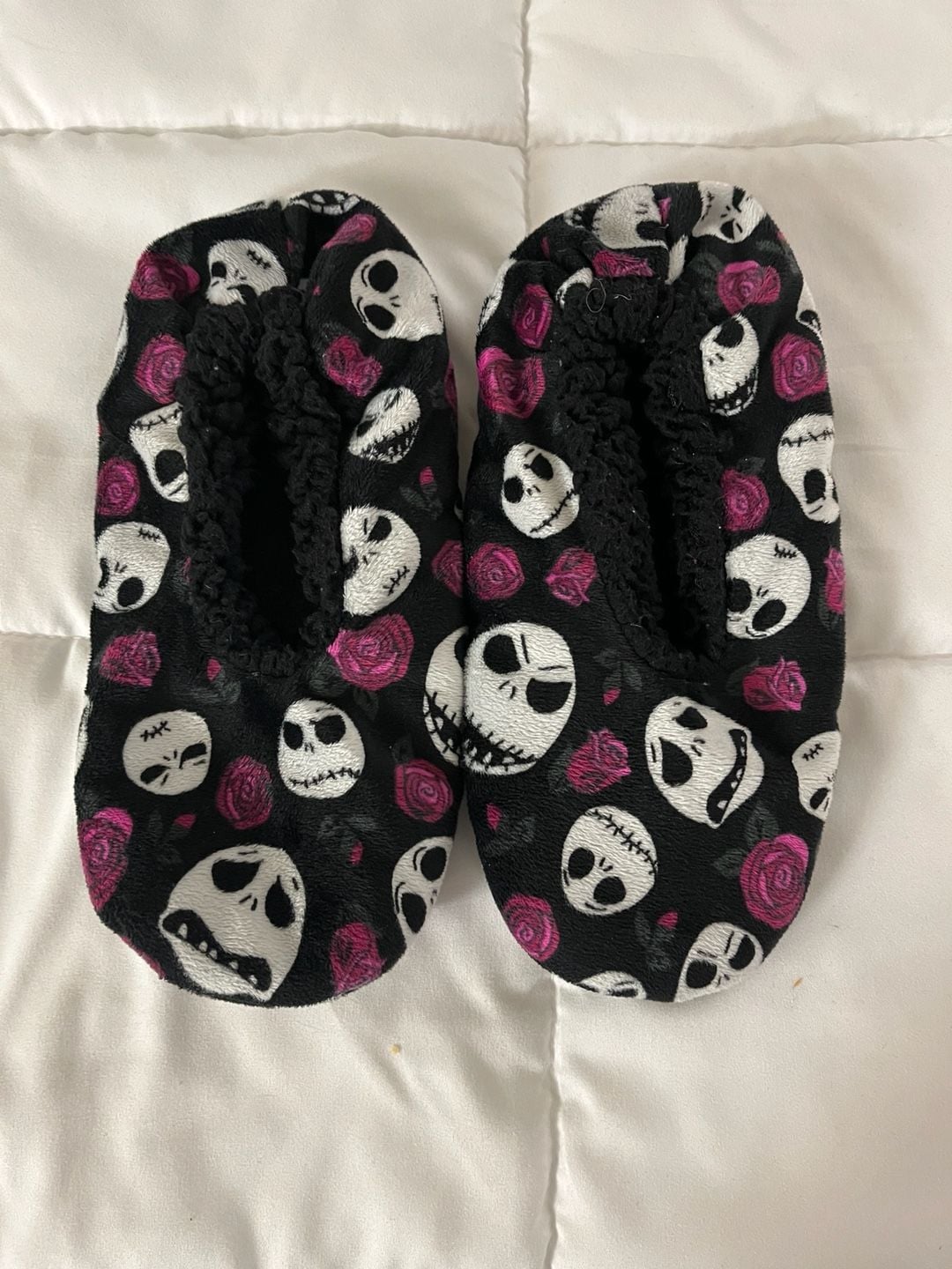 New Nightmare Before Christmas Women Slippers Socks 2pk One Sz Fits Most 1