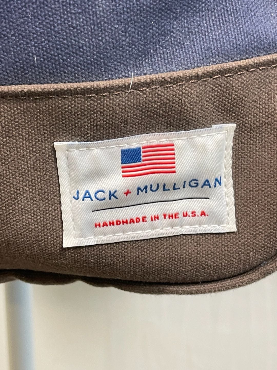 Jack + Mulligan Miller Canvas Leather Trim Backpack Made in the USA 3