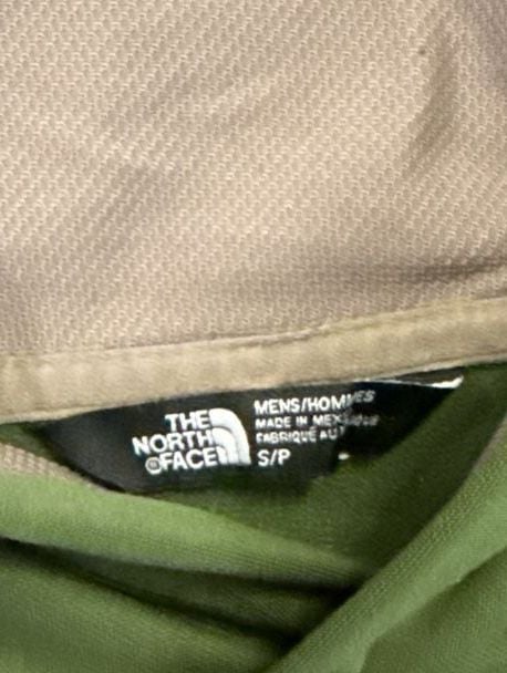 The North Face Mens Hoodie Pullover Olive Green Logo Relaxed Fit 3