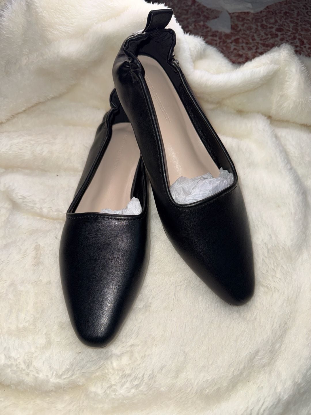 French Connection Flats, Pointed Toe, Vegan Leather, Size 7.5 3