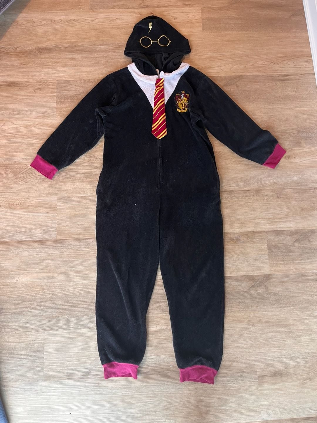 Harry Potter, Gryffindor Union Sleep Wear Comfort One Piece, Halloween, S/M 2