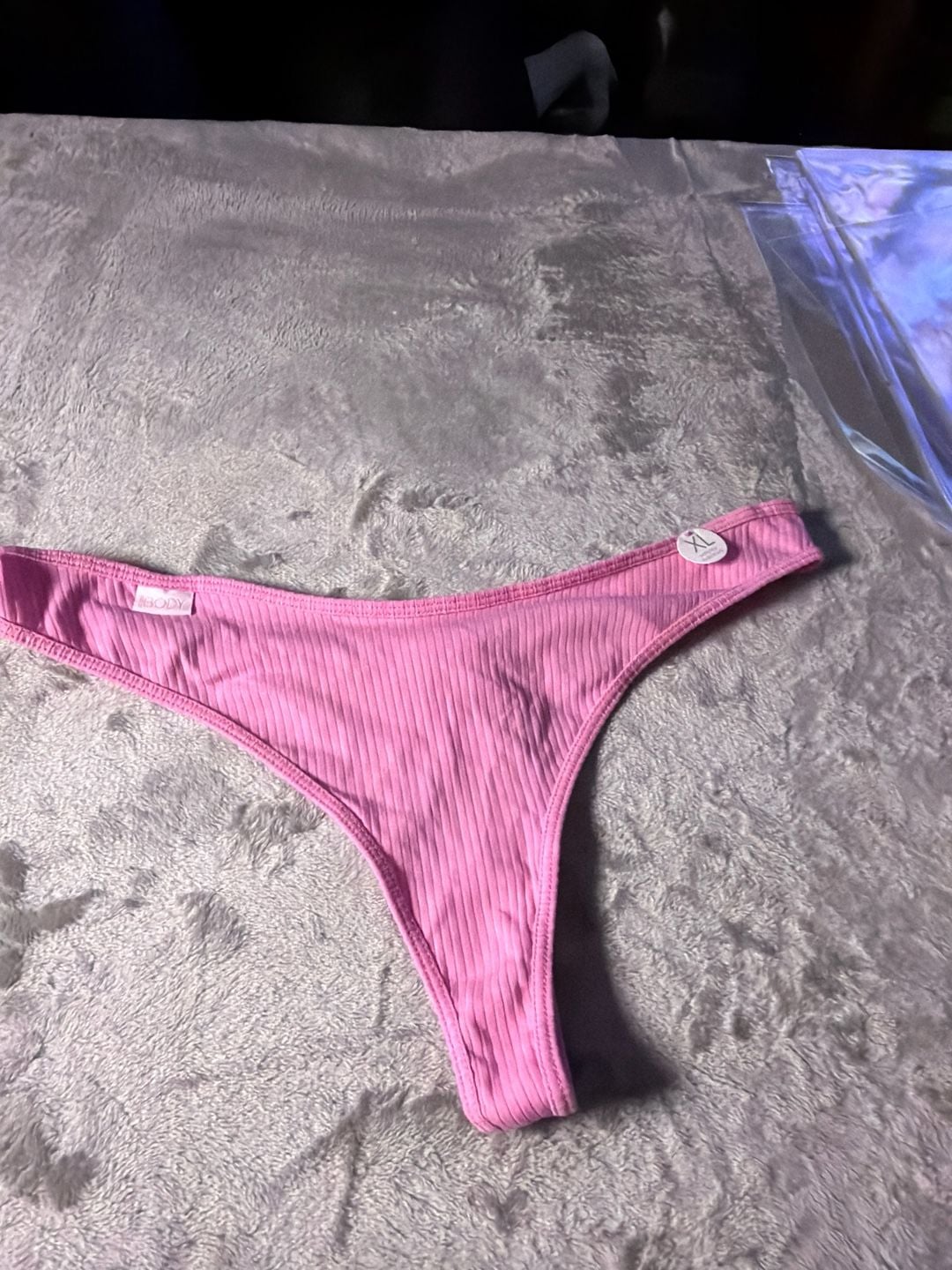 Cotton On Body Pink Ribbed Hipster G-String 1
