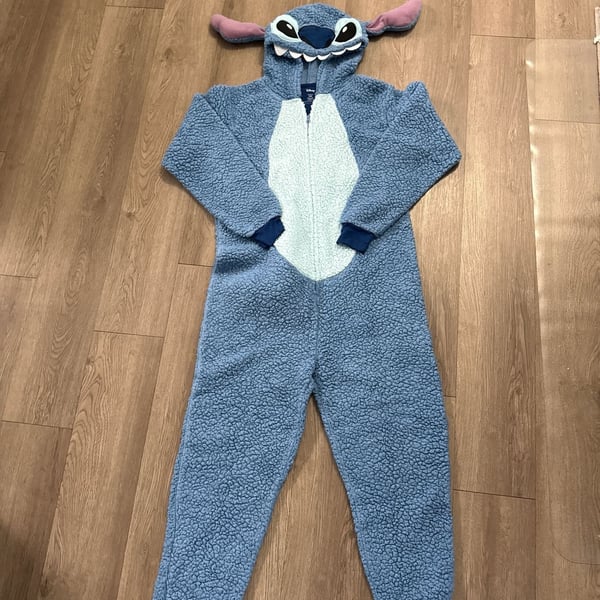 Disney Lilo & Stitch Adult Sherpa Fleece Union Suit Onesie