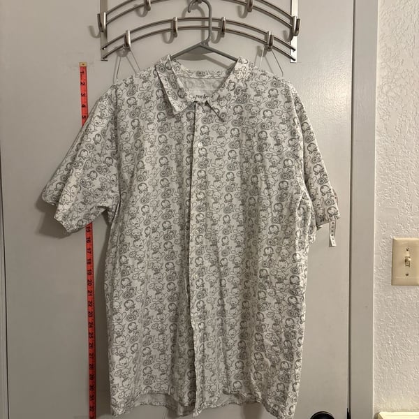 Marvel Presents WeLoveFine Skottie Young Avengers Chibi Pattern Button Down
