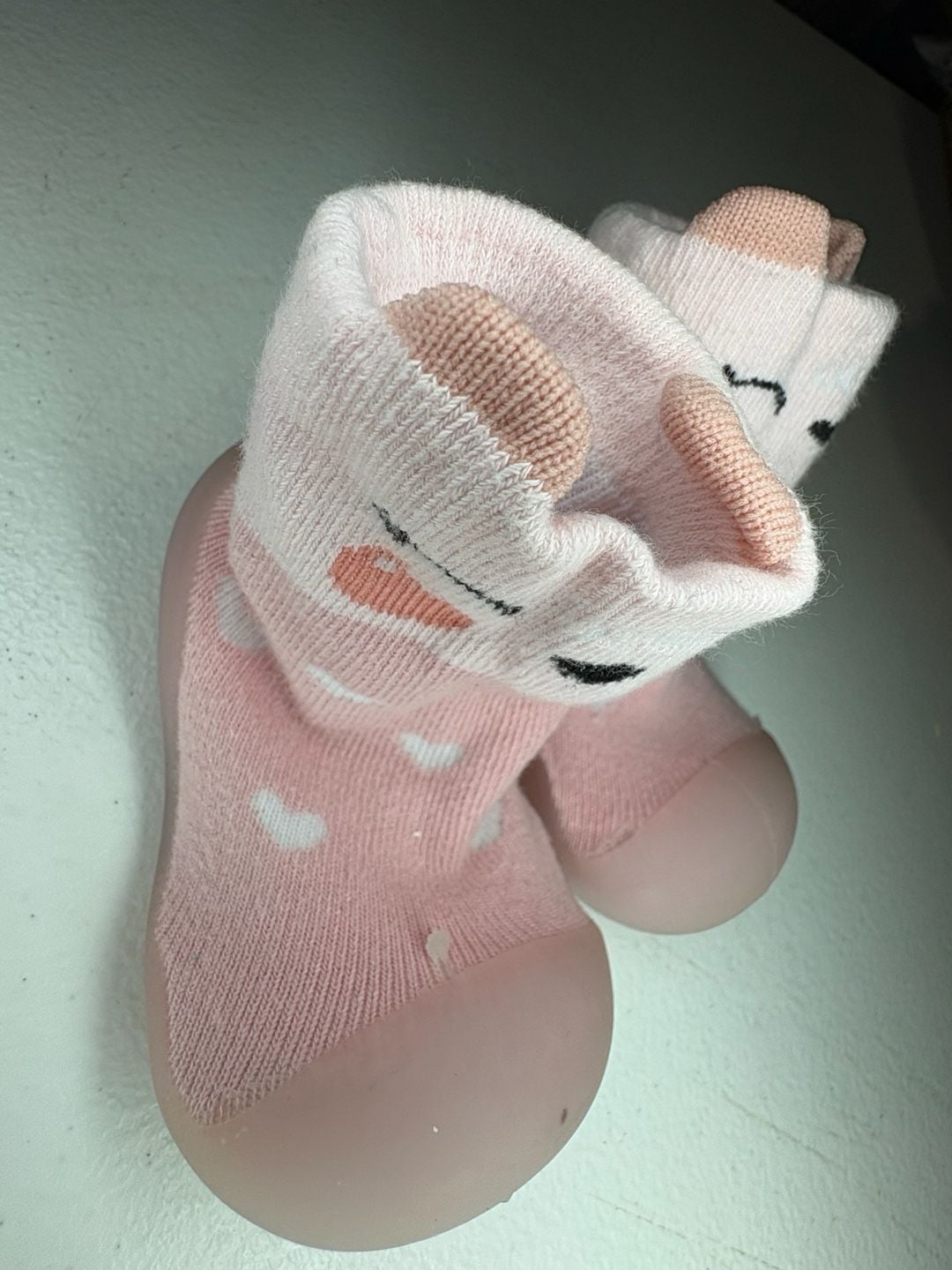 Casual Boys Girls Shoes Kids Toddler Baby Boys Girls Solid Warm Knit Soft Sole Rubber Shoes Socks Slipper Stocking - .com 2