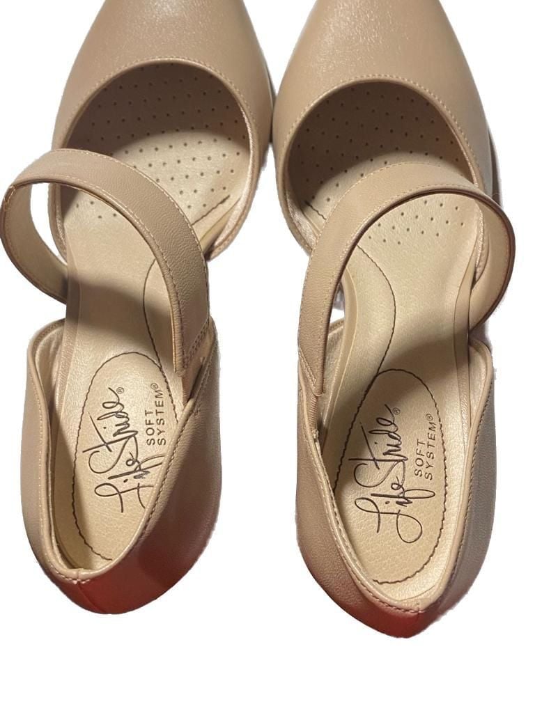 LifeStride Suki Soft System Asymmetric Strap Pumps Taupe 5