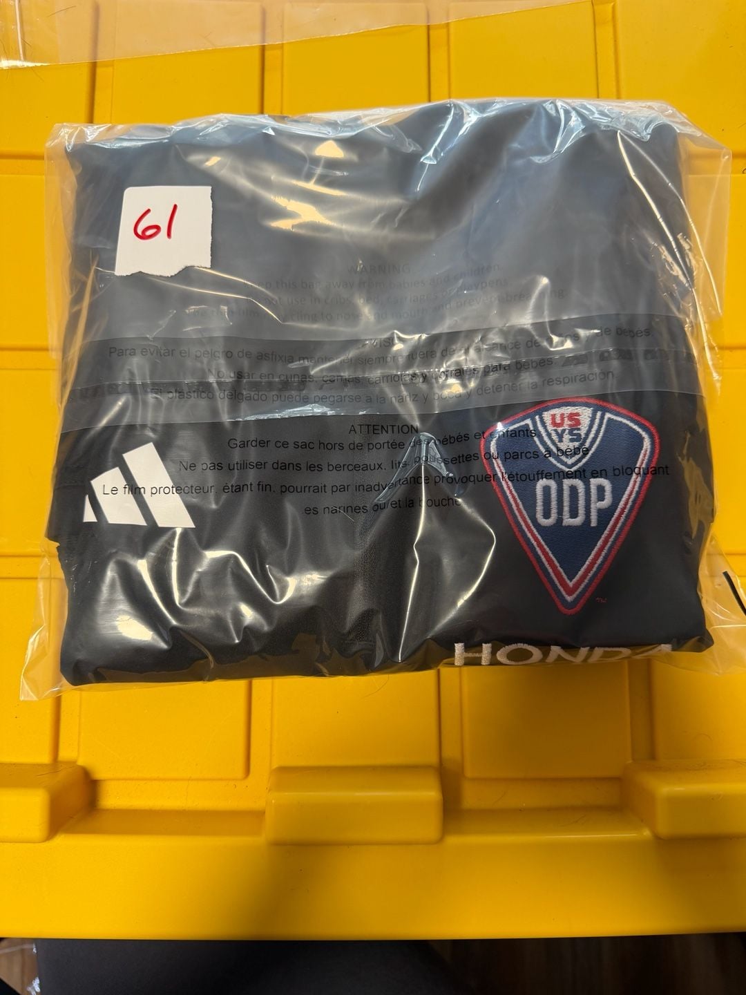 adidas US Soccer ODP Honda Black AEROREADY 1/4 Zip Training Top Adult M 9