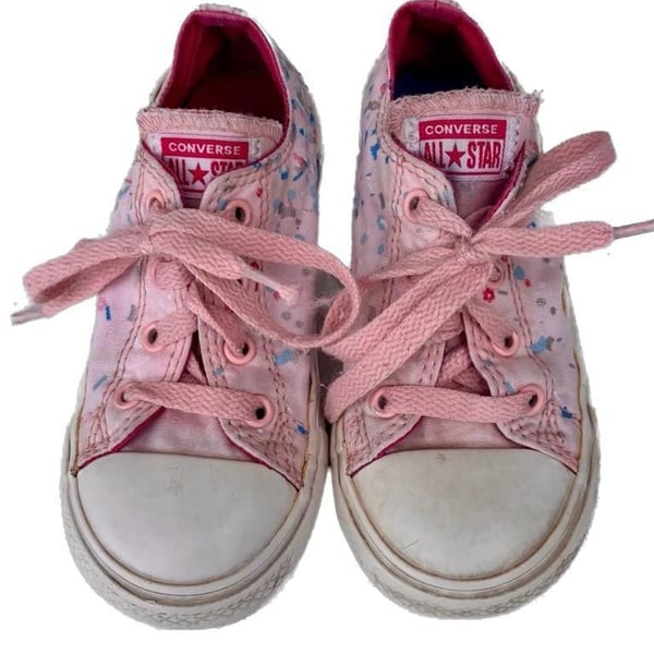 Converse Chuck Taylor All Star Low Top Pink Confetti Sprinkle Toddler Sneakers