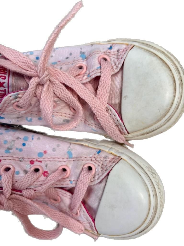 Converse Chuck Taylor All Star Low Top Pink Confetti Sprinkle Toddler Sneakers 7