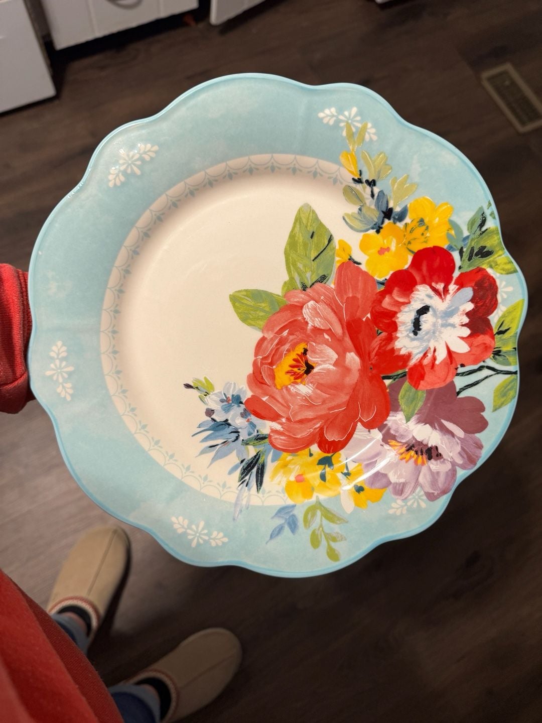 The Pioneer Woman Sweet Romance Blossom 10.75-Inch Ceramic Dinner Plate set of 8 1