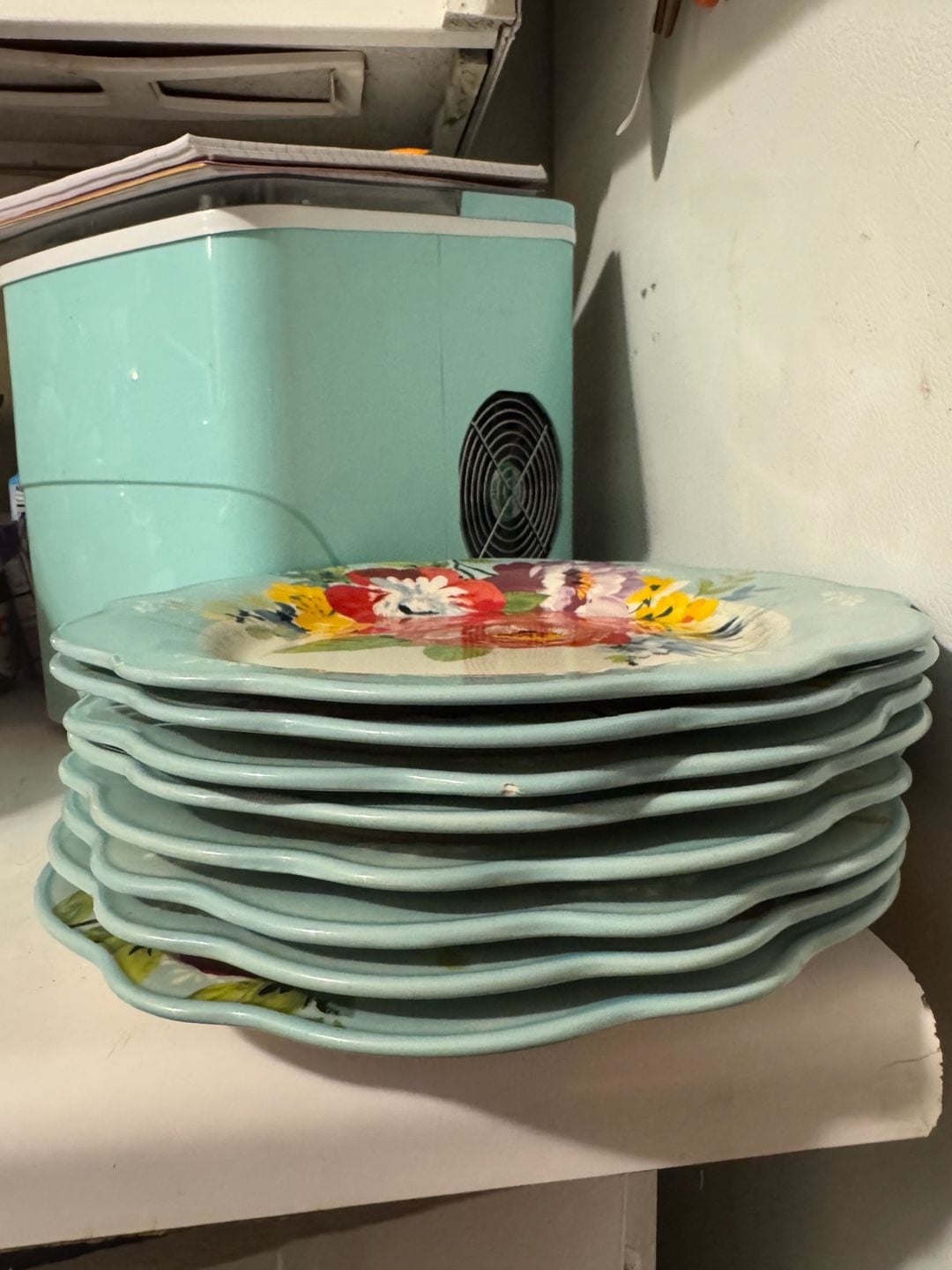 The Pioneer Woman Sweet Romance Blossom 10.75-Inch Ceramic Dinner Plate set of 8 2
