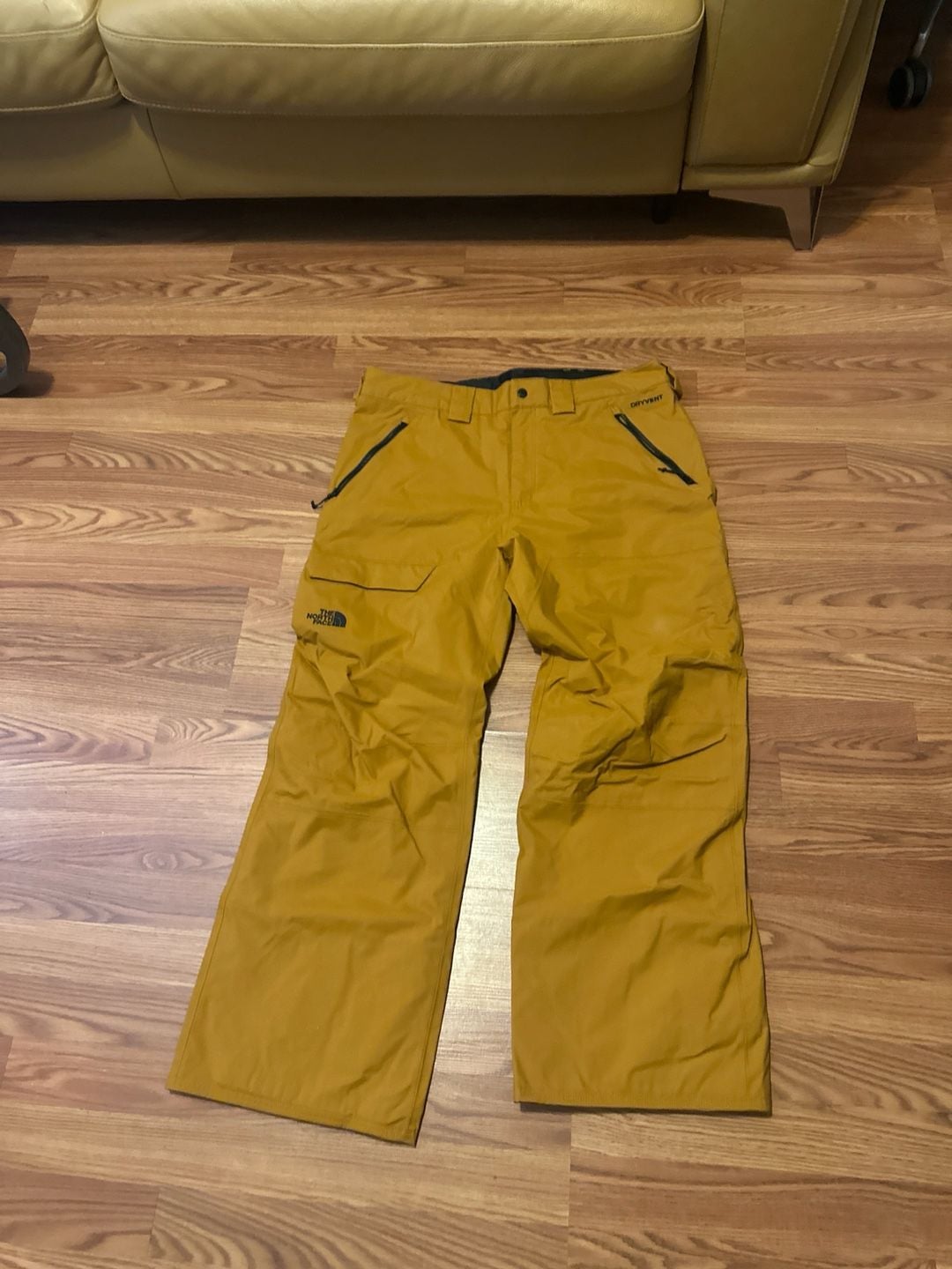 The North Face Men's Seymore DryVent Waterproof Snow Pants in Timber Tan 1