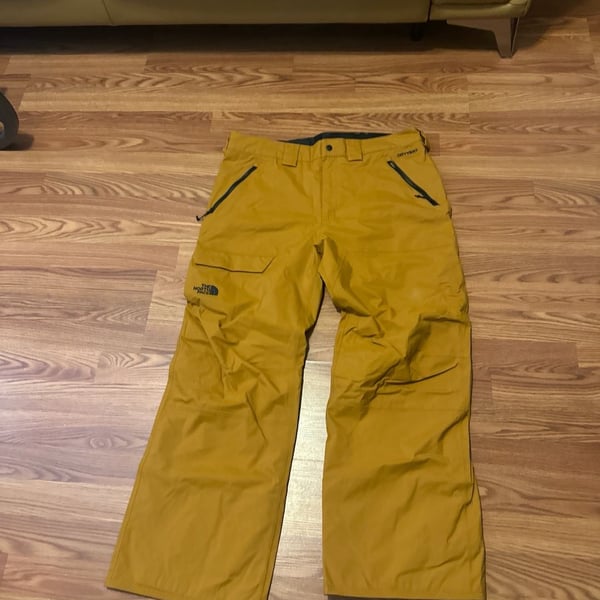 The North Face Men's Seymore DryVent Waterproof Snow Pants in Timber Tan