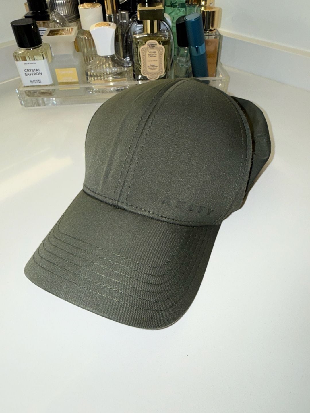 Oakley Twill Adjustable Baseball Hat in Moss Green 2