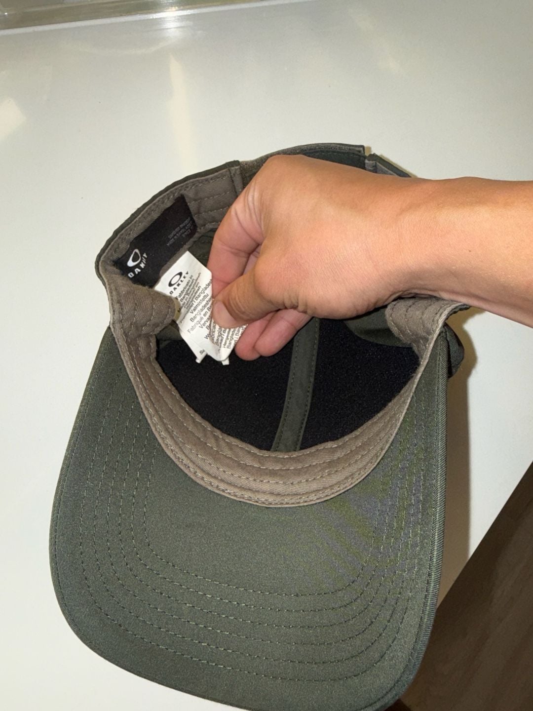 Oakley Twill Adjustable Baseball Hat in Moss Green 5