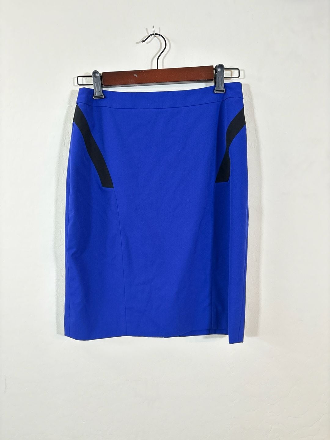 Gianni Bini Royal Blue Colorblock Panel Pencil Skirt Size 4 2