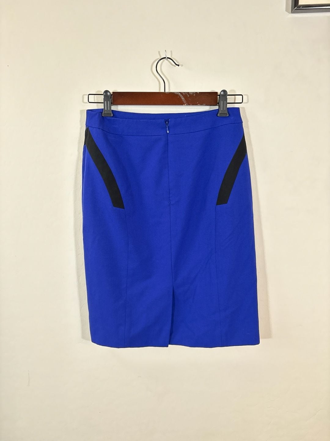 Gianni Bini Royal Blue Colorblock Panel Pencil Skirt Size 4 3