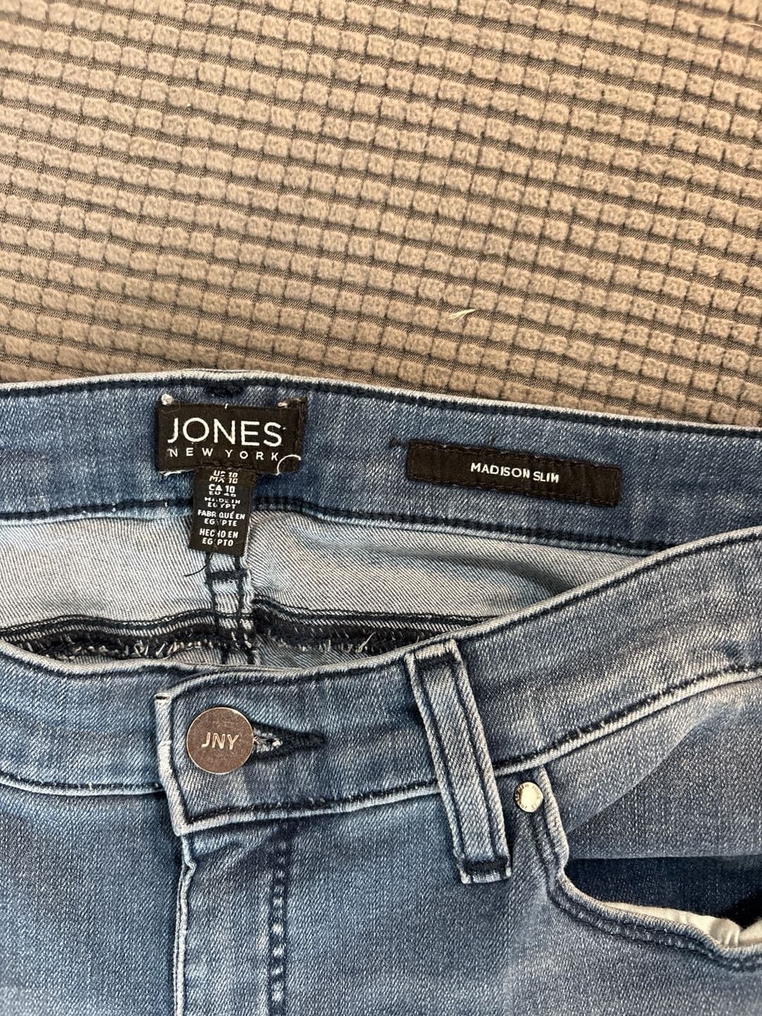 Jones New York Madison Slim Jeans Medium Wash Women's Size 10 6