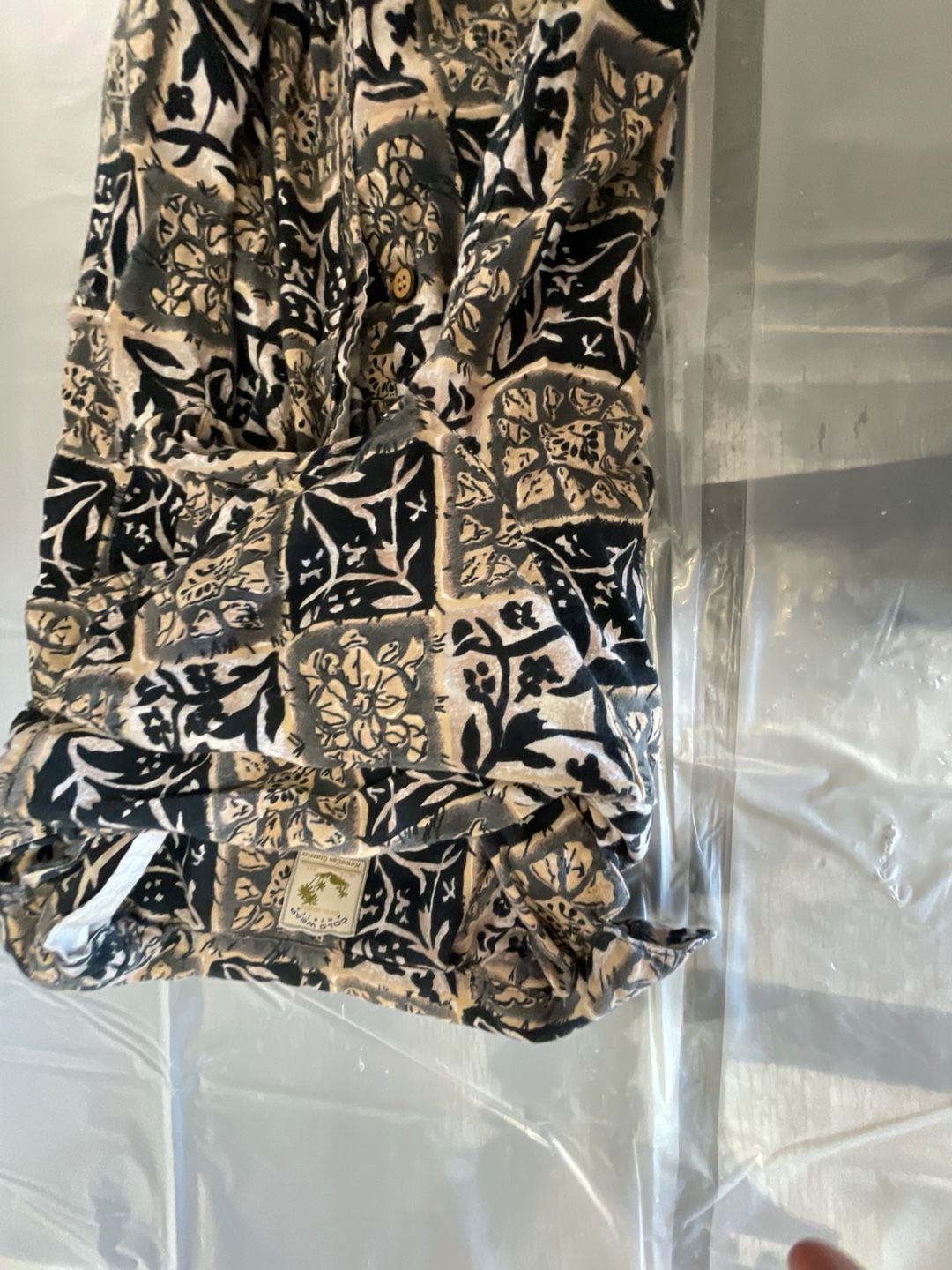 Vintage Gold Wear America Hawaiian Classics Short Sleeve Button Down Shirt Size Medium 8