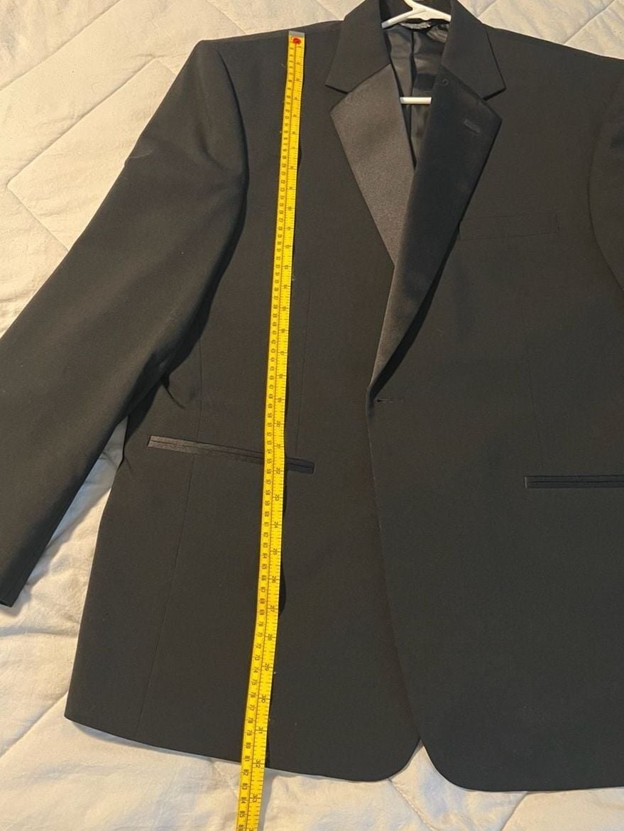Jean Yves Paris 3-Piece Tuxedo Set, Black Worsted Wool, Men's XL 9