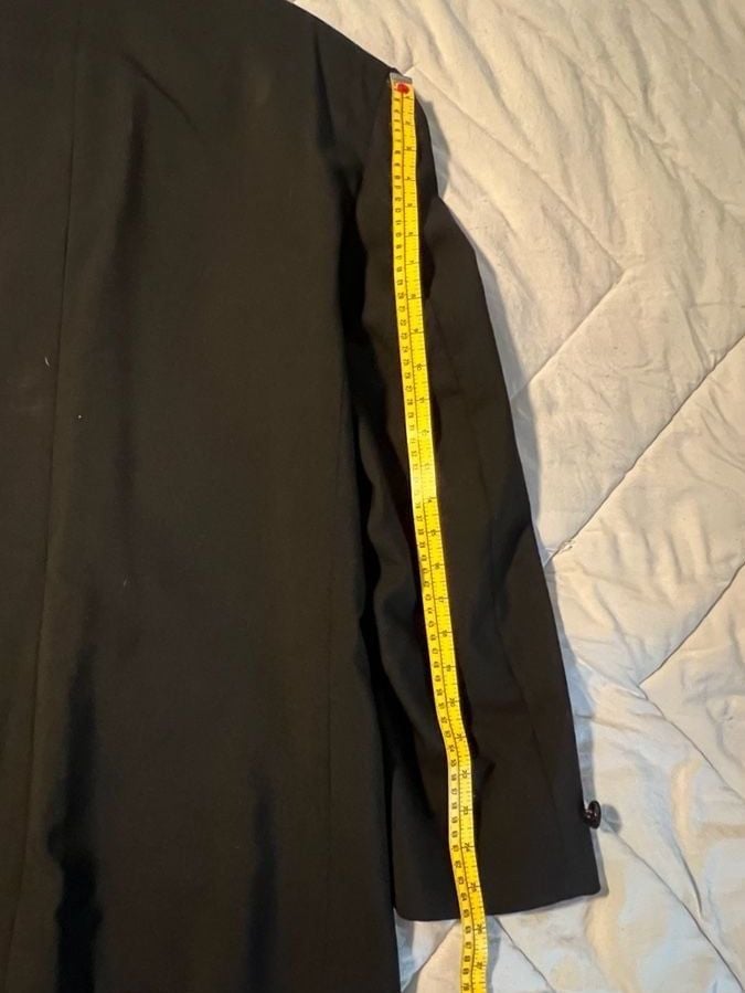Jean Yves Paris 3-Piece Tuxedo Set, Black Worsted Wool, Men's XL 12