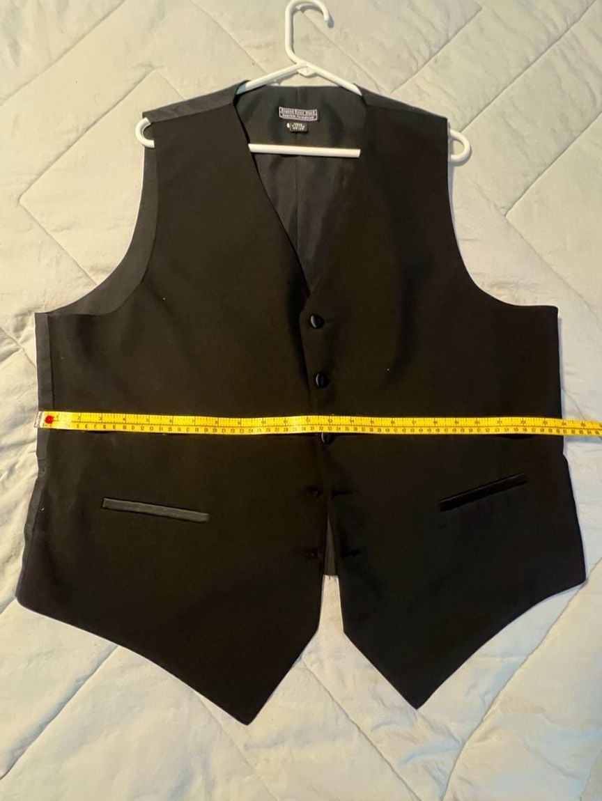 Jean Yves Paris 3-Piece Tuxedo Set, Black Worsted Wool, Men's XL 16