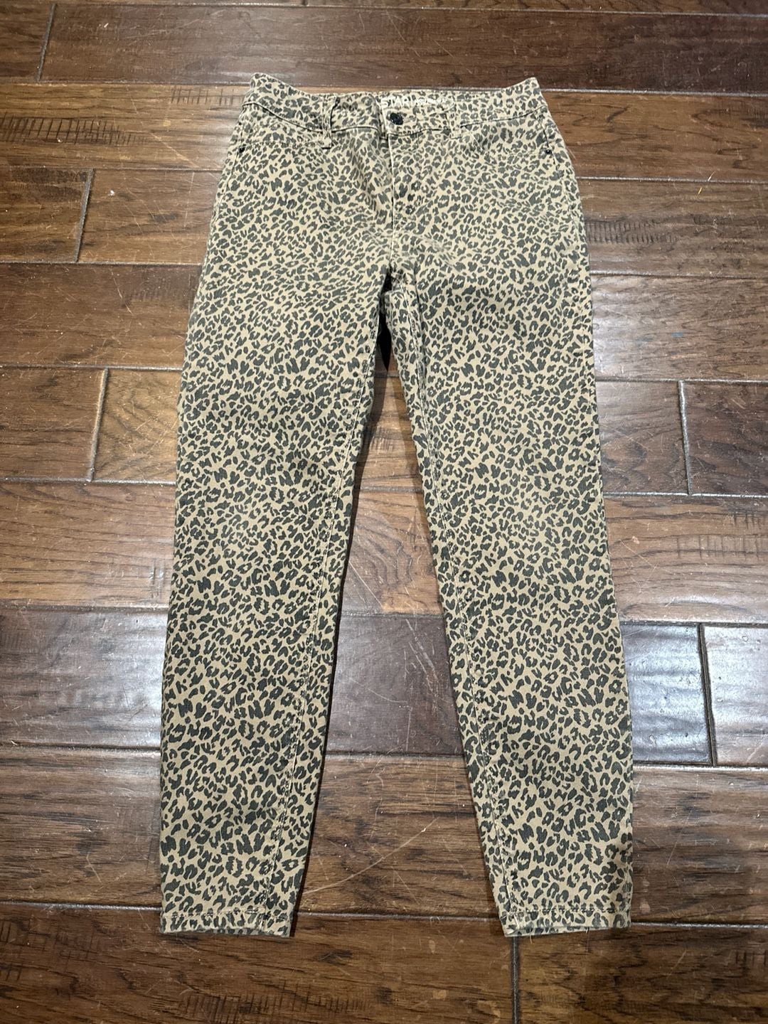 Vanilla Star High Rise Skinny Leopard Print Jeans Size 7 2