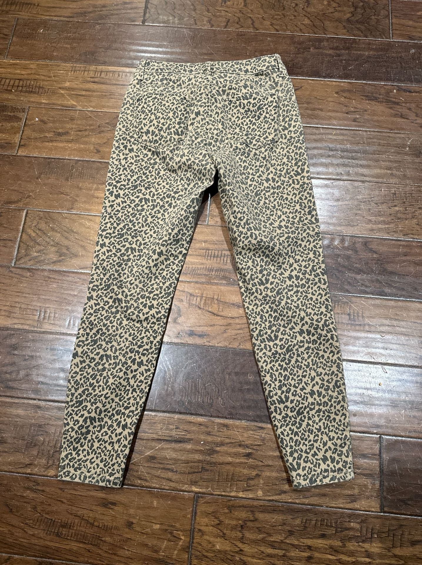 Vanilla Star High Rise Skinny Leopard Print Jeans Size 7 5