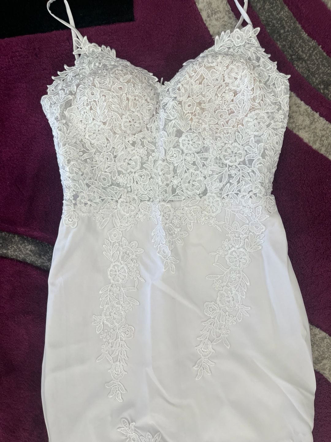 Essense of Australia Floral Embroidered Lace Wedding Gown 3