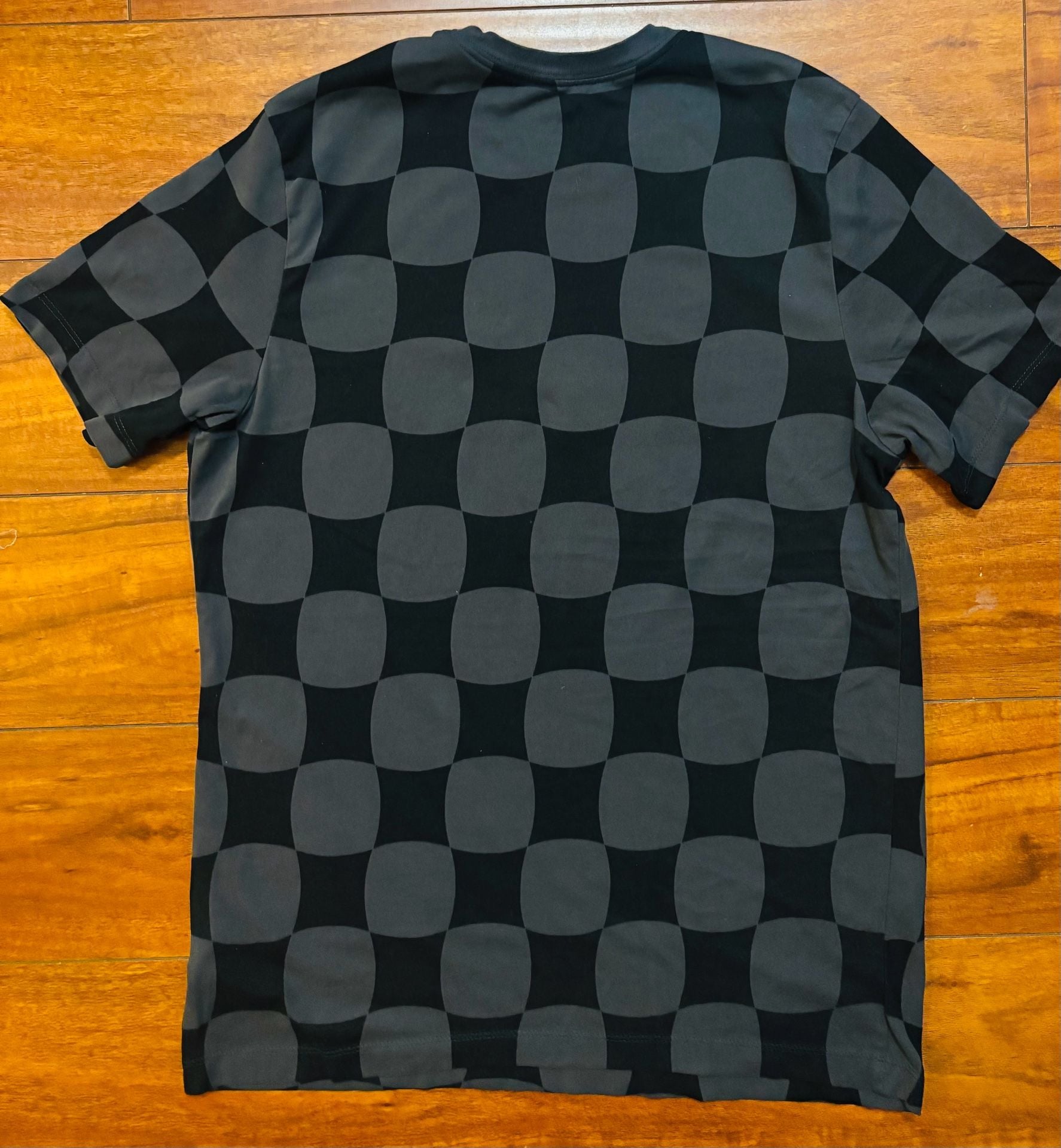 NWOT Nike F.C. Dri-FIT Checkerboard Graphic Soccer T-Shirt Anthracite Black sz L 3