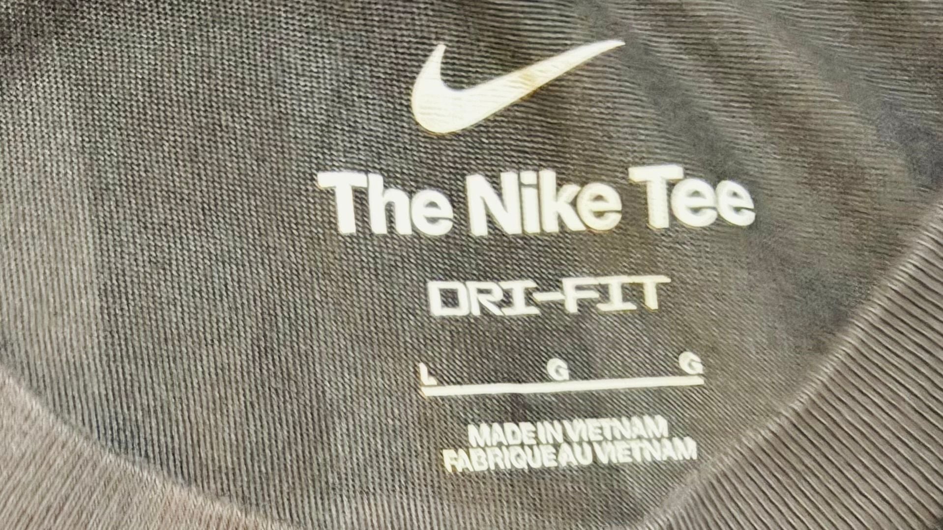NWOT Nike F.C. Dri-FIT Checkerboard Graphic Soccer T-Shirt Anthracite Black sz L 4