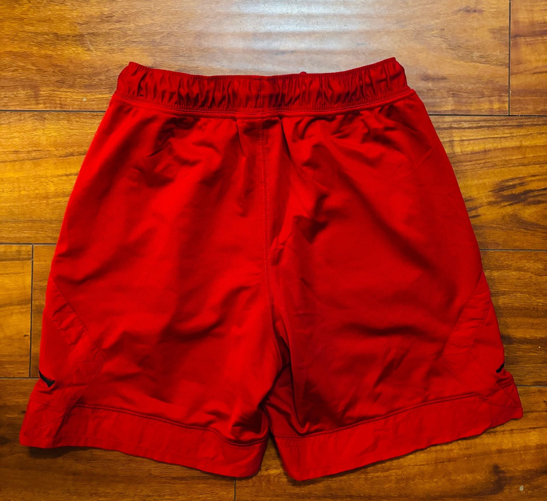 Nike Air Jordan Jumpman Diamond Mesh Basketball Shorts Gym Red sz M zip pockets 3